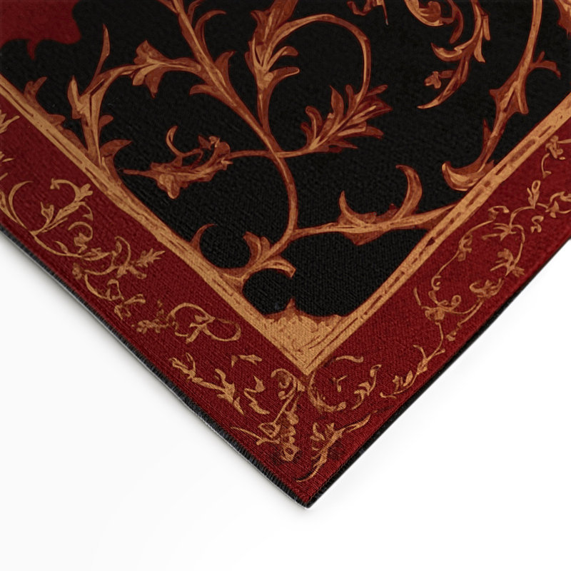 Tapis intérieur et extérieur Aristocrat's Wreath, Rectangle 1'6" x 2'6"