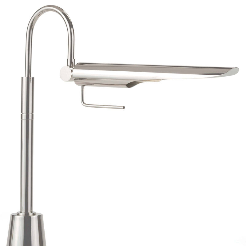 Raven Task Lamp, Polished Nickel