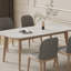 Ensemble de salle à manger contemporain en chêne avec chaises