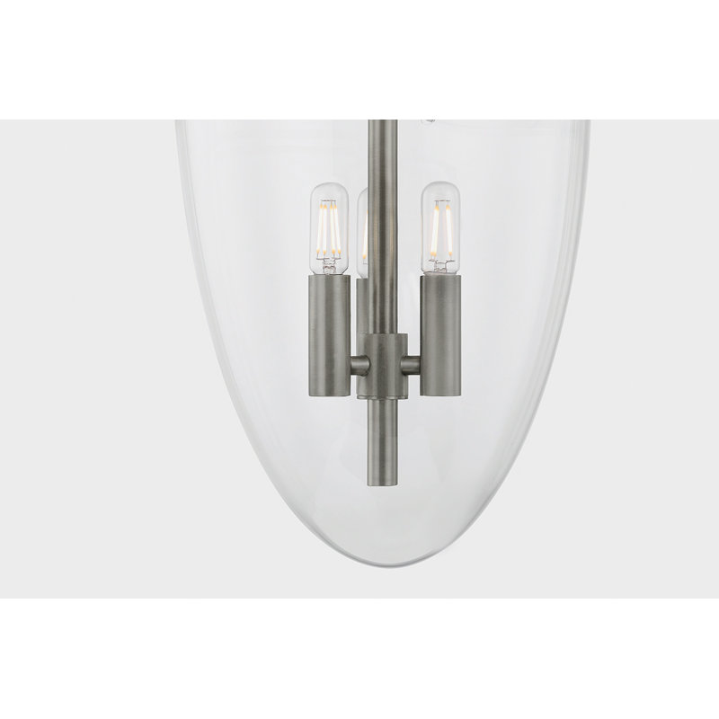 Troy Lighting Tully Lantern, 72" H x 13.5" W x 13.5" D, Natural, 3 Lights