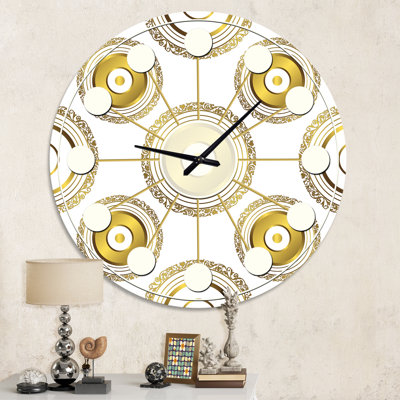 Horloge murale circulaire Mid-Century