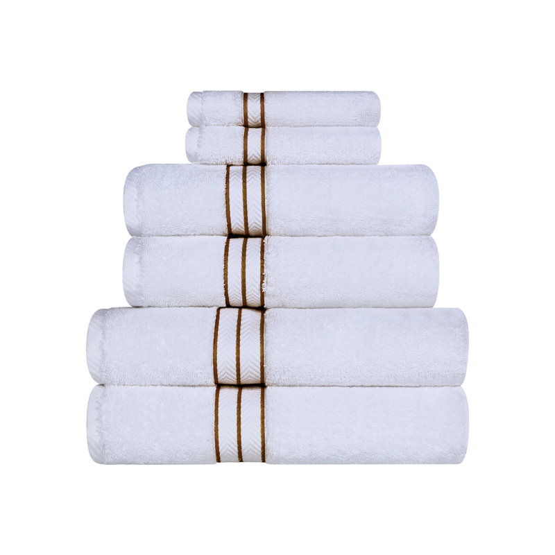 Hotel Turkish Cotton 6-Piece Towel Set, Ultra-Plush & Luxury Weight, Toast