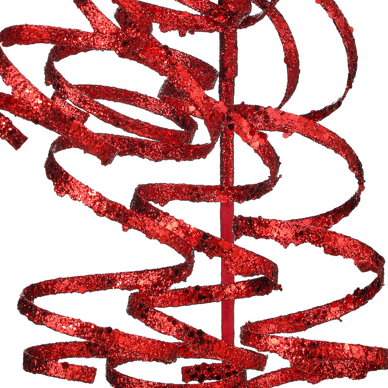 Aérosol Q 26 po bouclé pailleté X5, Red