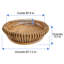 Centre de table rond en rotin Carsen