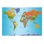 Murale carte du monde pelez et collez - carte du monde colorée - décalcomanies murales amovibles