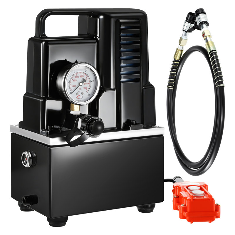 Groupe hydraulique électrique à simple effet, électrovanne 110 V/120 V, pression 10 000 PSI, 2 étages