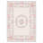 Atascadero Romantic Vintage Floral & Bow Border Kids Area Rug, Machine Washable, Inspired Faux Wool - High-Rebound Foam & Non-Slip Backing-1071894111