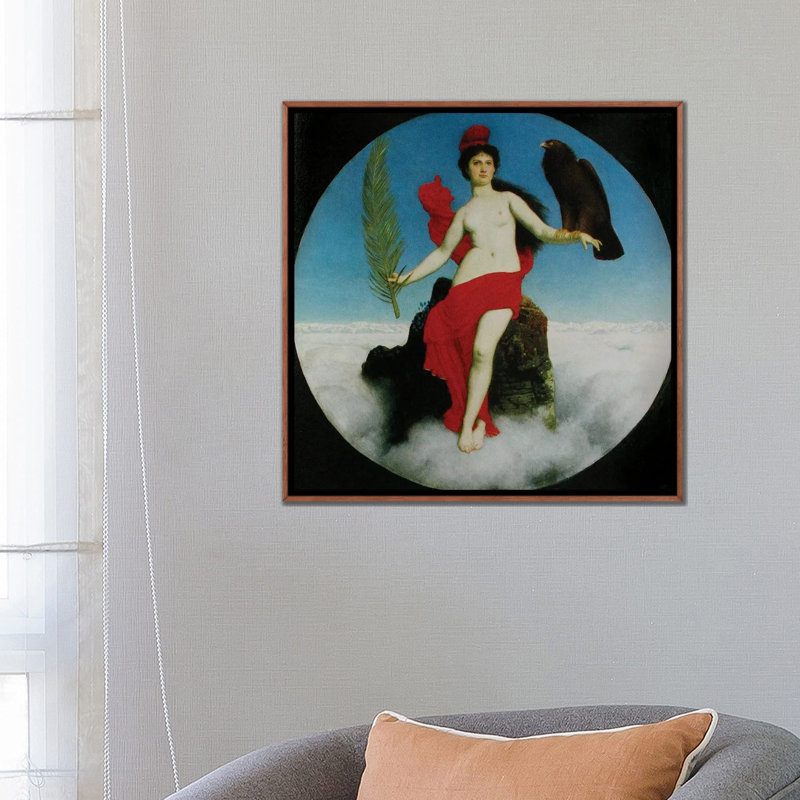The Freedom 1891, Brown, 26" H x 26" W, Floater Framed Print Canvas without Mat