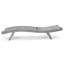 Chaise longue en osier crème