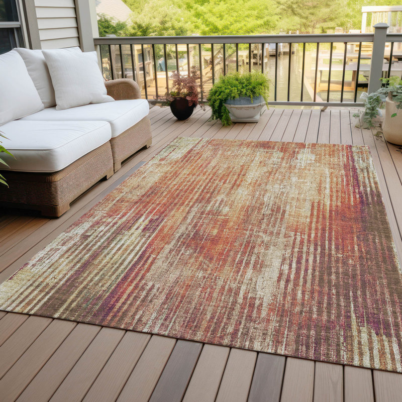 Tapis intérieur / extérieur Fayme, Rectangle 8 pi x 10 pi