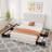 Bed Frame With Adjustable Headboard And 4 Storage Drawers, Linen Upholstered Platform Bed Frame-110095408-110095412