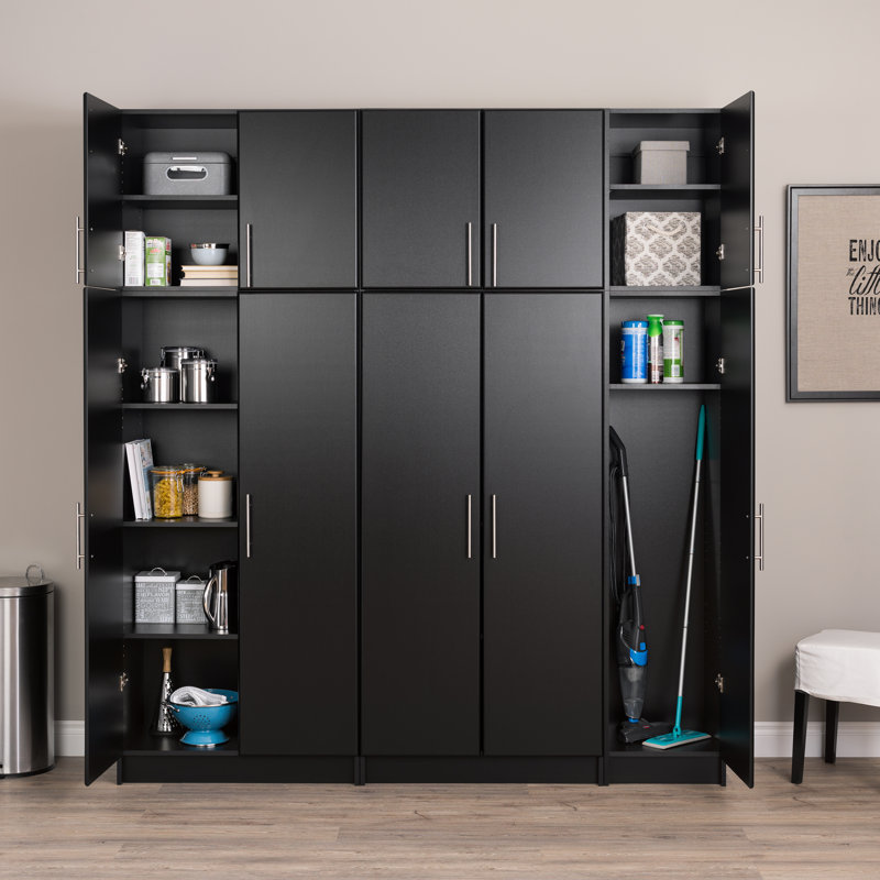 Single Storage Cabinet ( 24'' H x 16'' W x 16'' D), Black
