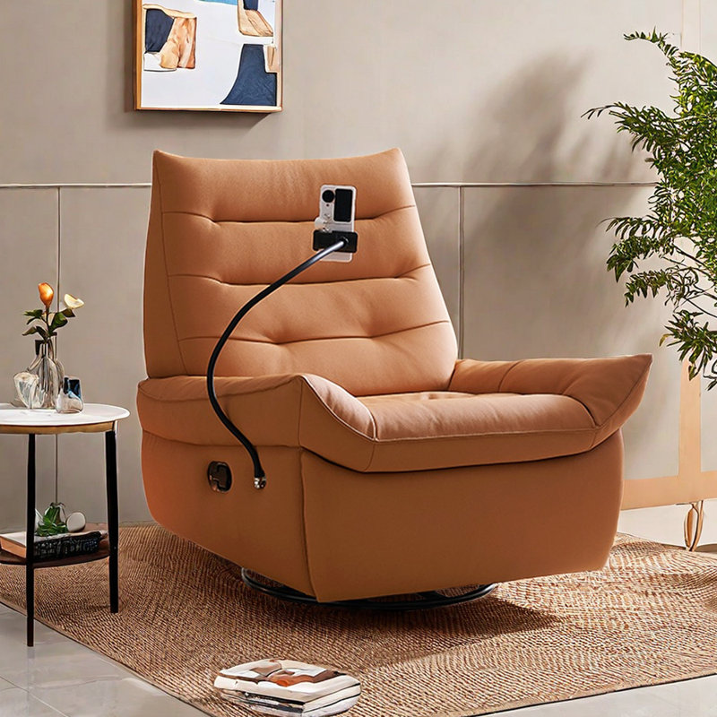 Trison Faux Leather Recliner