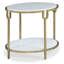 East Camden Marble Top End Table with Storage