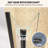 36"-37 1/4“ W X 72" H Bifold Frameless Glass Shower Door, Folding Shower Door-102629725