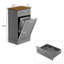 Armoire poubelle inclinable 10 gallons Havant-94564410