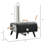 Outsunny Steel Countertop Charcoal Pizza Oven,wood