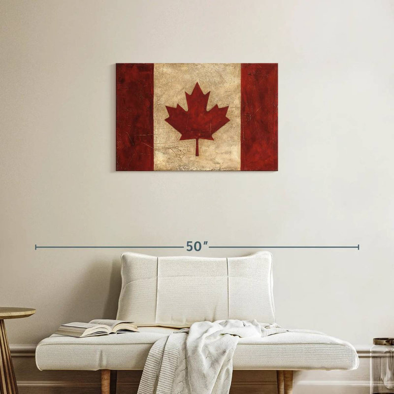 Drapeau canadien rétro Borges, H 20 po x l 30 po