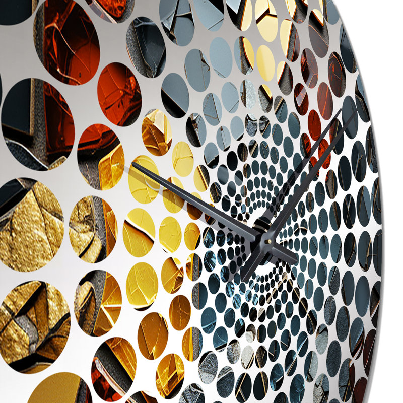 Yedaiah - Horloge murale abstraite en marbre, Petit