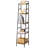  Byxbee 5-Tier Storage Bookcase Corner Bookhelf