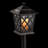 Black Solar Powered Integrated LED Pathway Light Pack