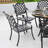 Outdoor Cast Aluminum Dining Armchair-828733090
