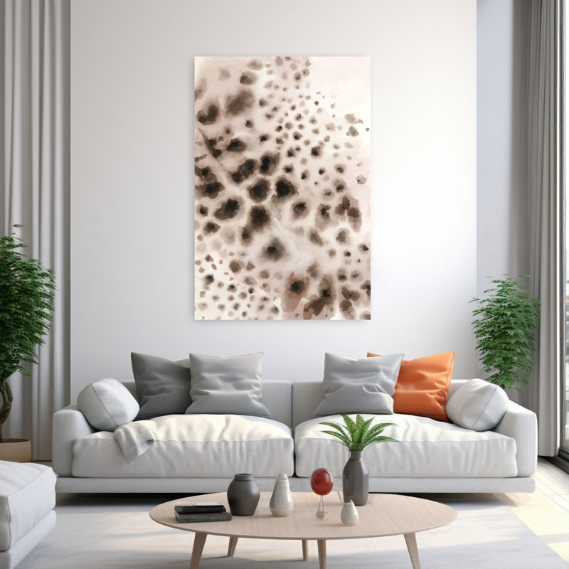Jagged Elegance, art organique abstrait éthéré, H 60 po x l 40 po