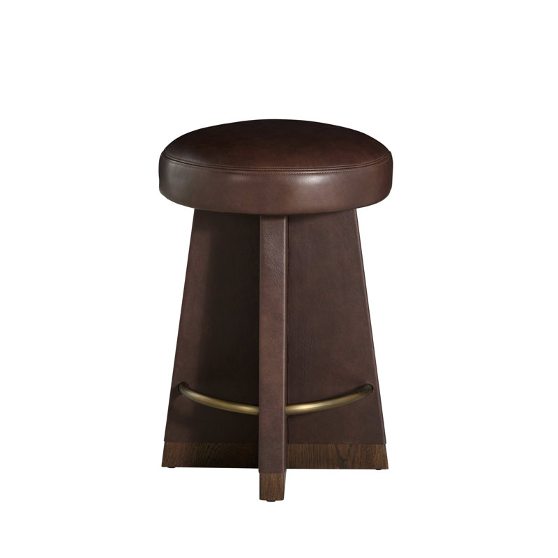 Plateau Leather Swivel Bar Stool, Dusk, Counter Stool (25” Seat Height)