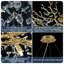Lustre 55 po en forme de branche d'arbre en cristal avec accents de cristal-114216409