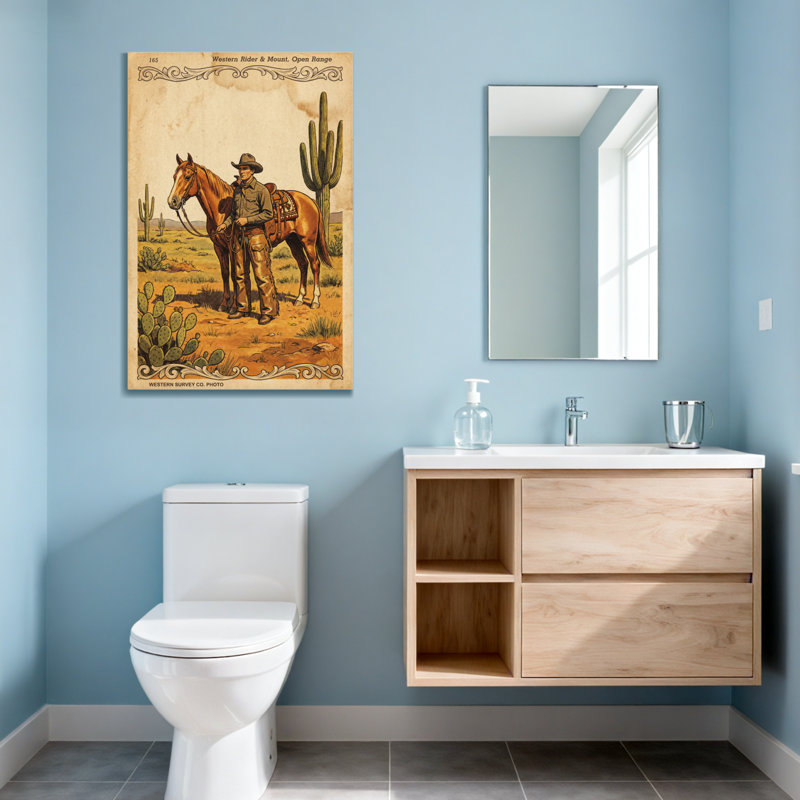 Fashion Rider Western et Mount Open Range, H 36 po x l 24 po