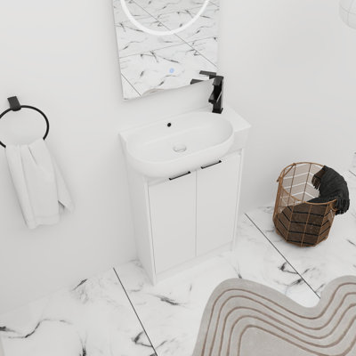 23'' Single Bathroom Vanity with Ceramic Top