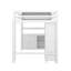 Loft double en bois avec garde-robe et bureau pour enfants-365974319