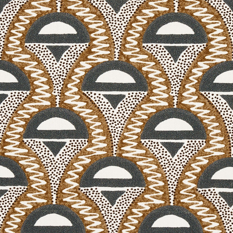 Abelino Fabric, Camel/Black