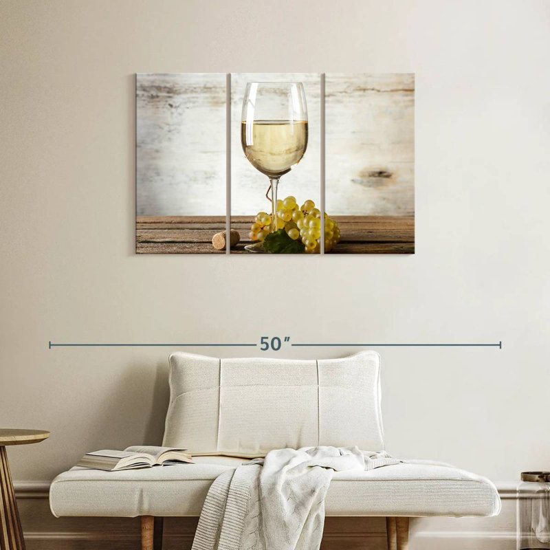 Yarlin White Wine, 24" H x 38" W