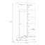 Tasheanna 2 Door Manufactured Wood Wardrobe