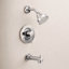 Ensemble de robinet de baignoire et de douche à équilibrage de pression écologique Posi-Temp Align de Moen, valve requise