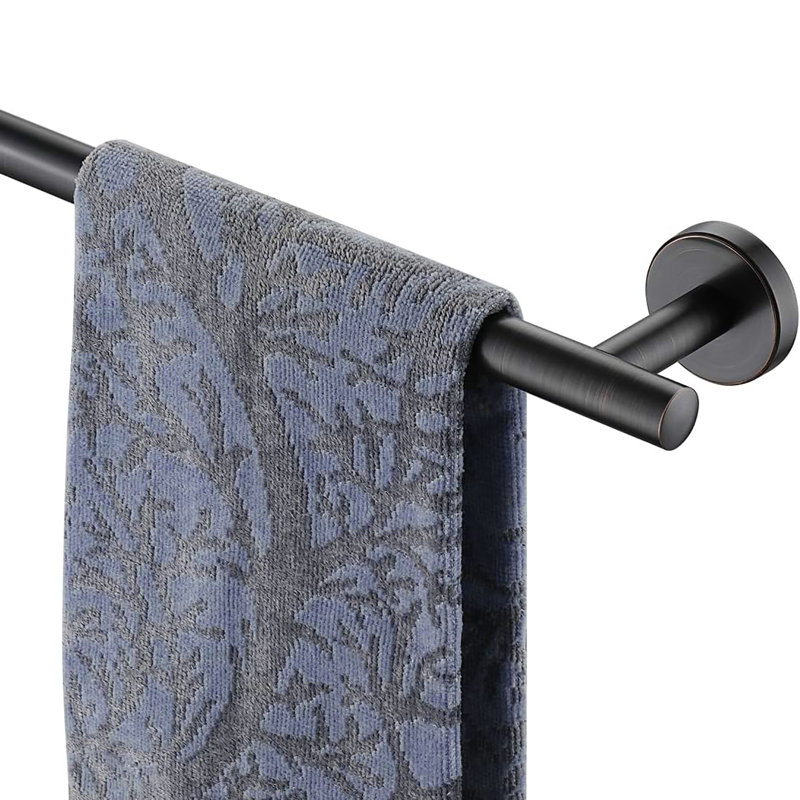Porte-serviettes mural en acier inoxydable 304, H 1,96 po x L 15 po x P 3,15 po, Chrome chrome
