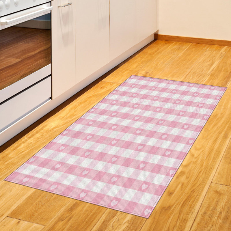 Checkered High Density Long Fiber Poly Threads Decorative Area Rug Carpet, Rectangle 2'7" x 5'