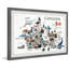 «Canadian Map», reproduction encadrée-2017461560