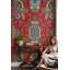 Papier peint motif abstrait motif cachemire Paisley