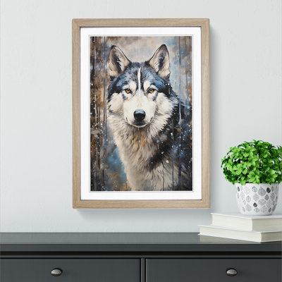 Husky Contemporary - Framed Print
