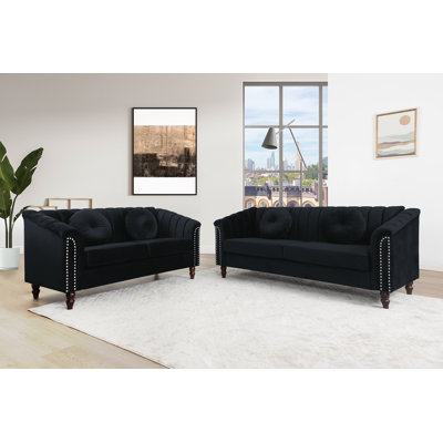Atlasburg 2 Piece Microfiber Living Room Set