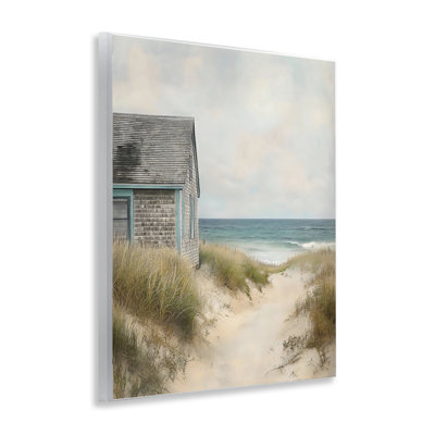 Plaque murale «Oceanfront Cottage on Dune Path», design par Creative Studio