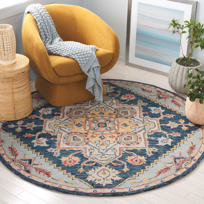 Tapis en laine Mahlum, Rond 6 po