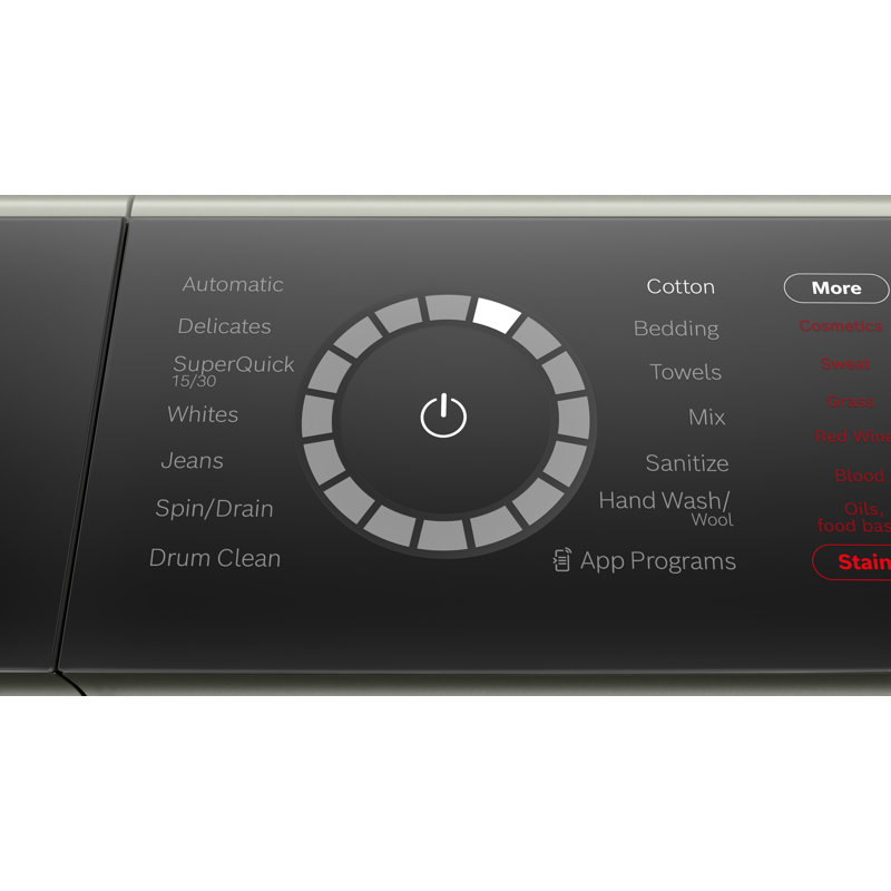 800 Series 2.4-Cu. Feet High Efficiency Stackable Steam Cycle Smart Front-Load Washer ( Pearl Steel ) ENERGY STAR