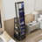 Full Length Mirror With Lockable Storage Cabinet, Interior Lighted Design And Storage Drawers