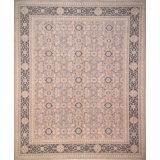 Ziegler Hand-Knotted High-Quality Beige/Dark Gray Area Rug