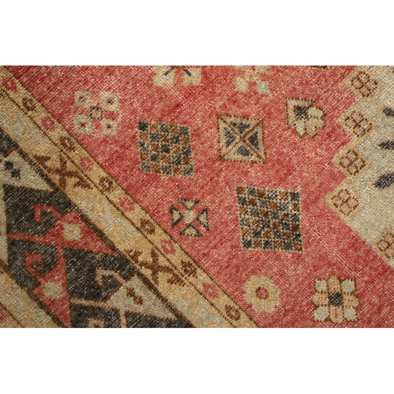 Distressed Homage Hand Knotted Wool Area Rug, Rectangle 12' x 16'
