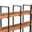 70.5"H X 70.9"W Wood Double 5-Tier Bookcase-800694549