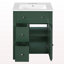 Meuble-lavabo moderne 24 po avec lavabo en céramique, meuble-lavabo pour salle de bain à 2 tiroirs-762587226